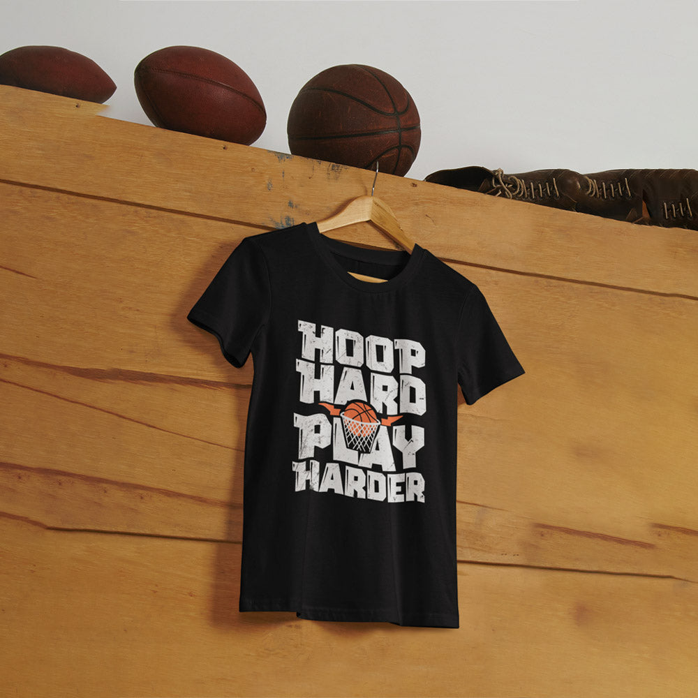 Basketball Hoop Hard Play Harder t shirt
