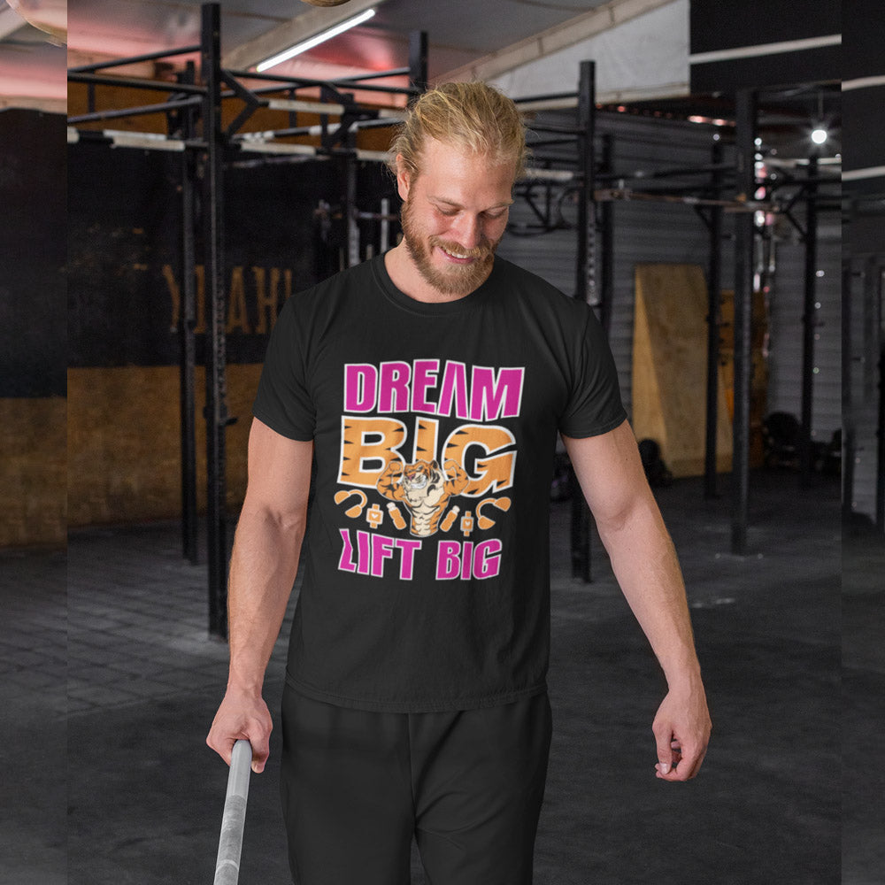 Dream Big Lift Big Gym T-Shirt for Men