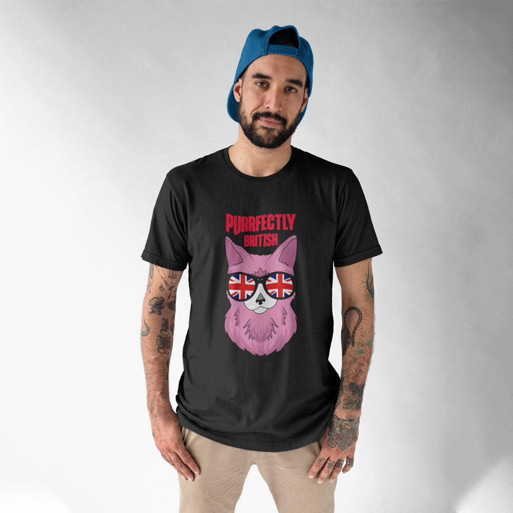 Cat Lover England Flag Apparel