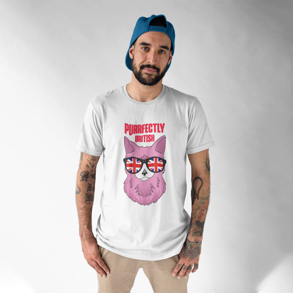 England Flag Cat Lover T Shirt