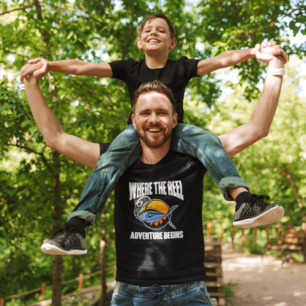 where the reel adventure begins t shirt