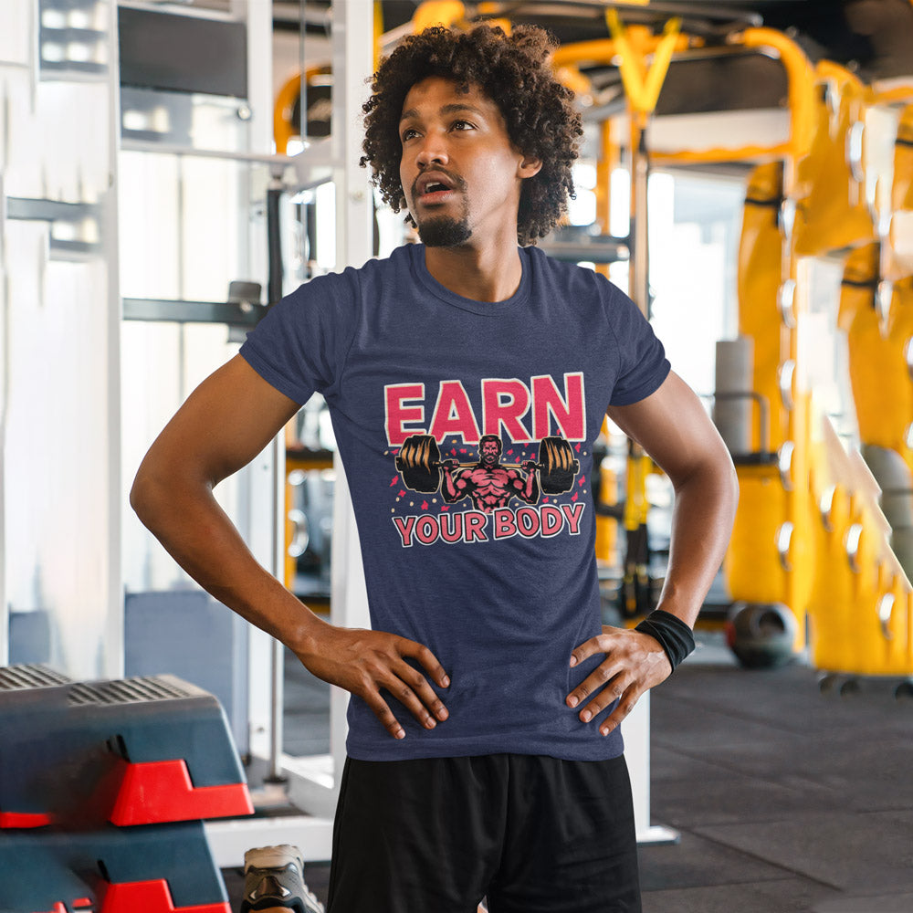 Gym Hustle T-Shirt for Men – Earn Your Body
