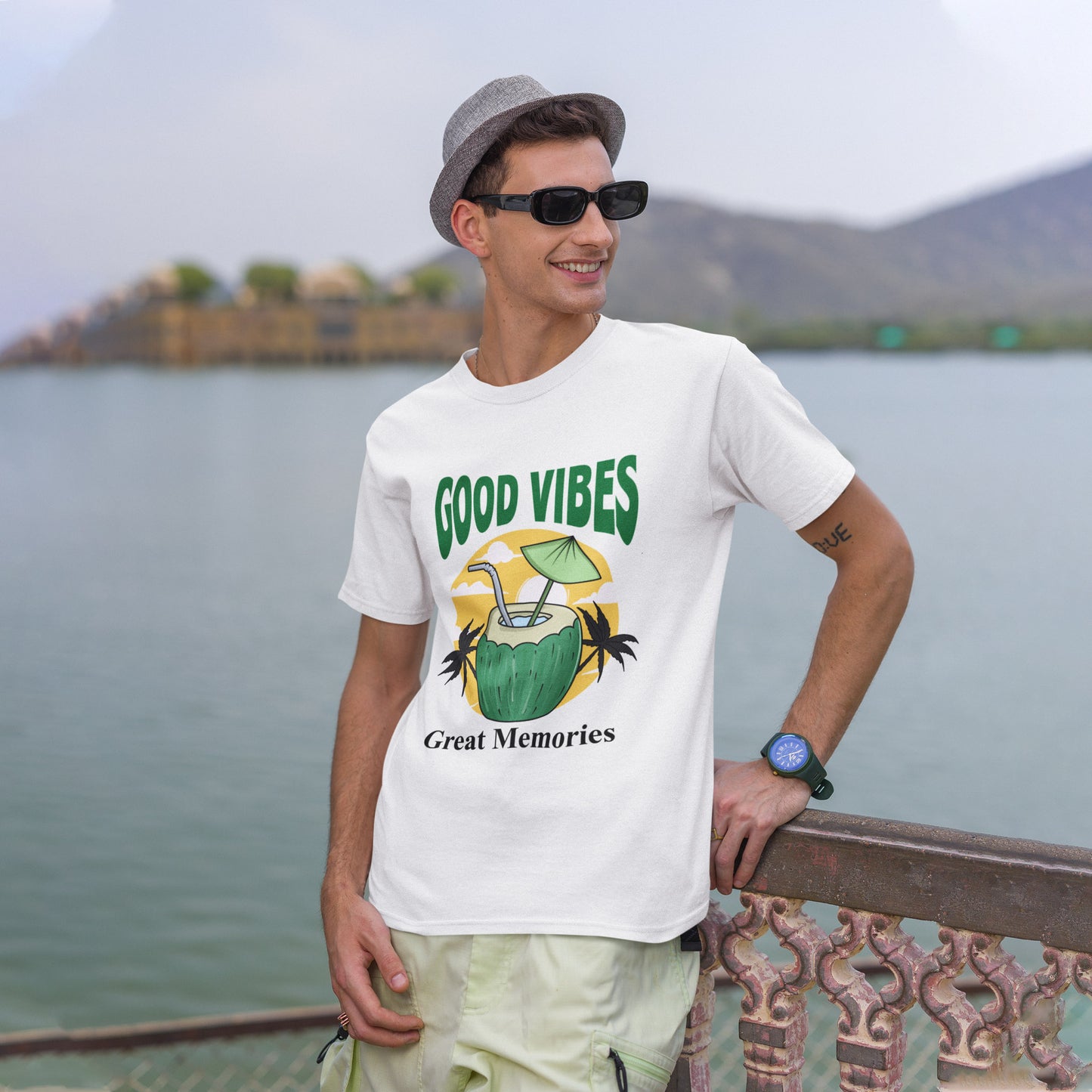 Good Vibes Great Memories Men Vintage T-shirt