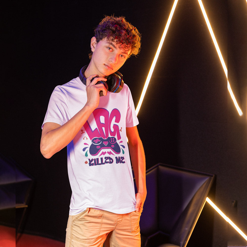 Lag Killed Me T-Shirt for Gamers