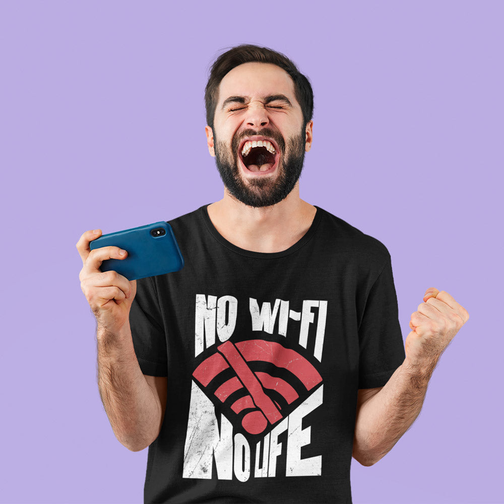 No WiFi No Life gaming apparel