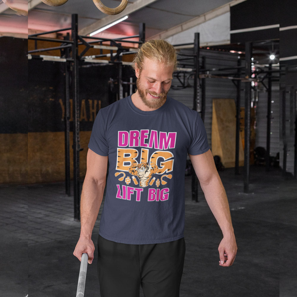 Dream Big Lift Big Gym Tee for Men