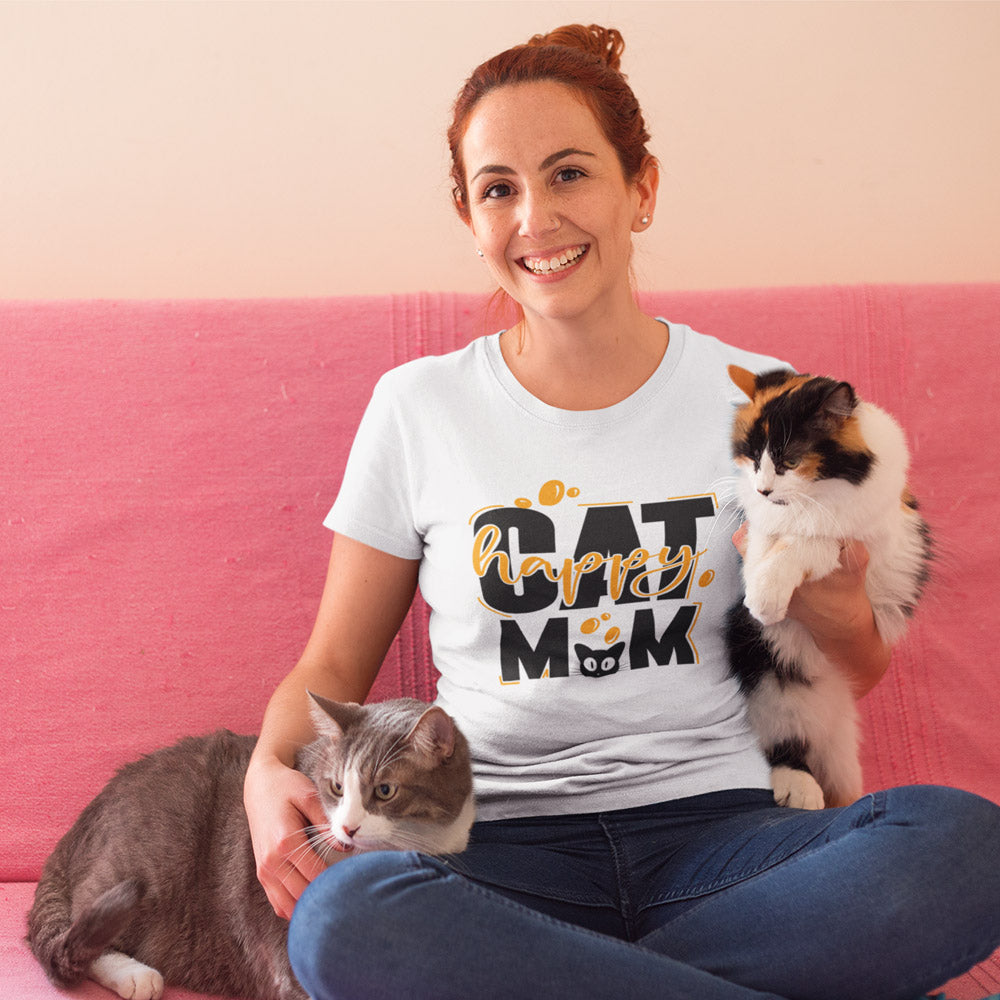 cat mom t shirt