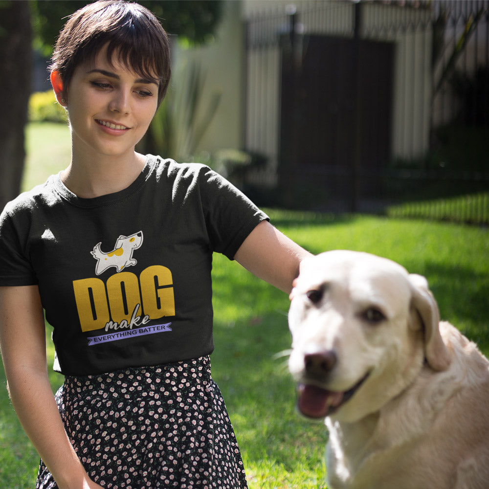 Dog make everything batter for woman
