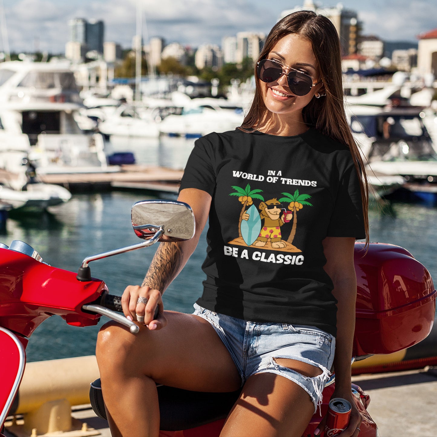 Vintage Style Women Classic Vintage T-shirt