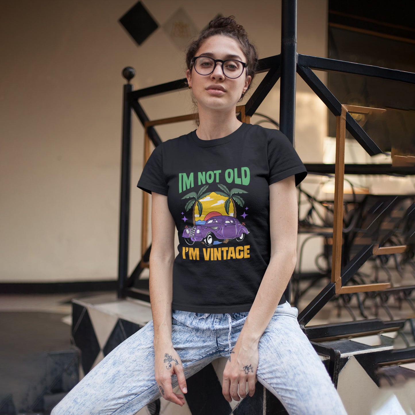 I'm Not Old I'm Vintage Women Vintage Themed T-shirt