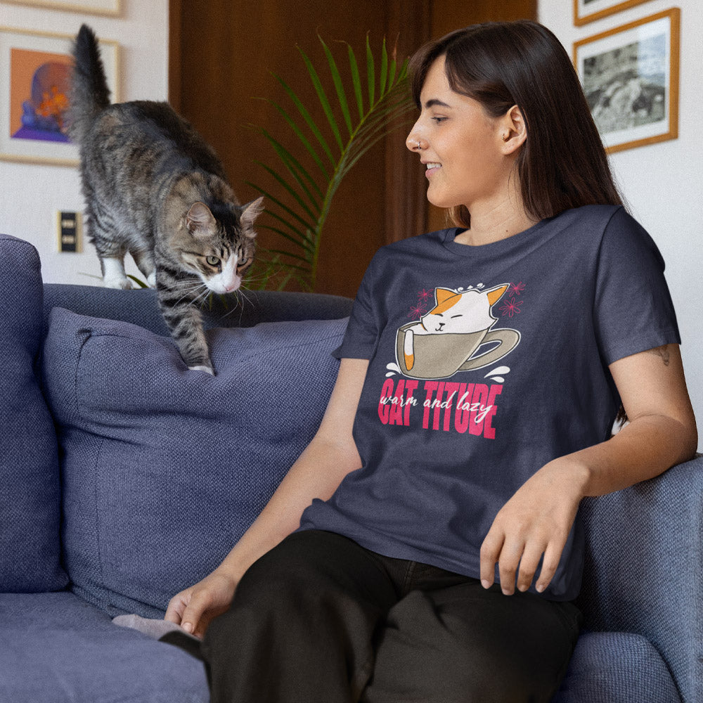 cat lover t shirt for women