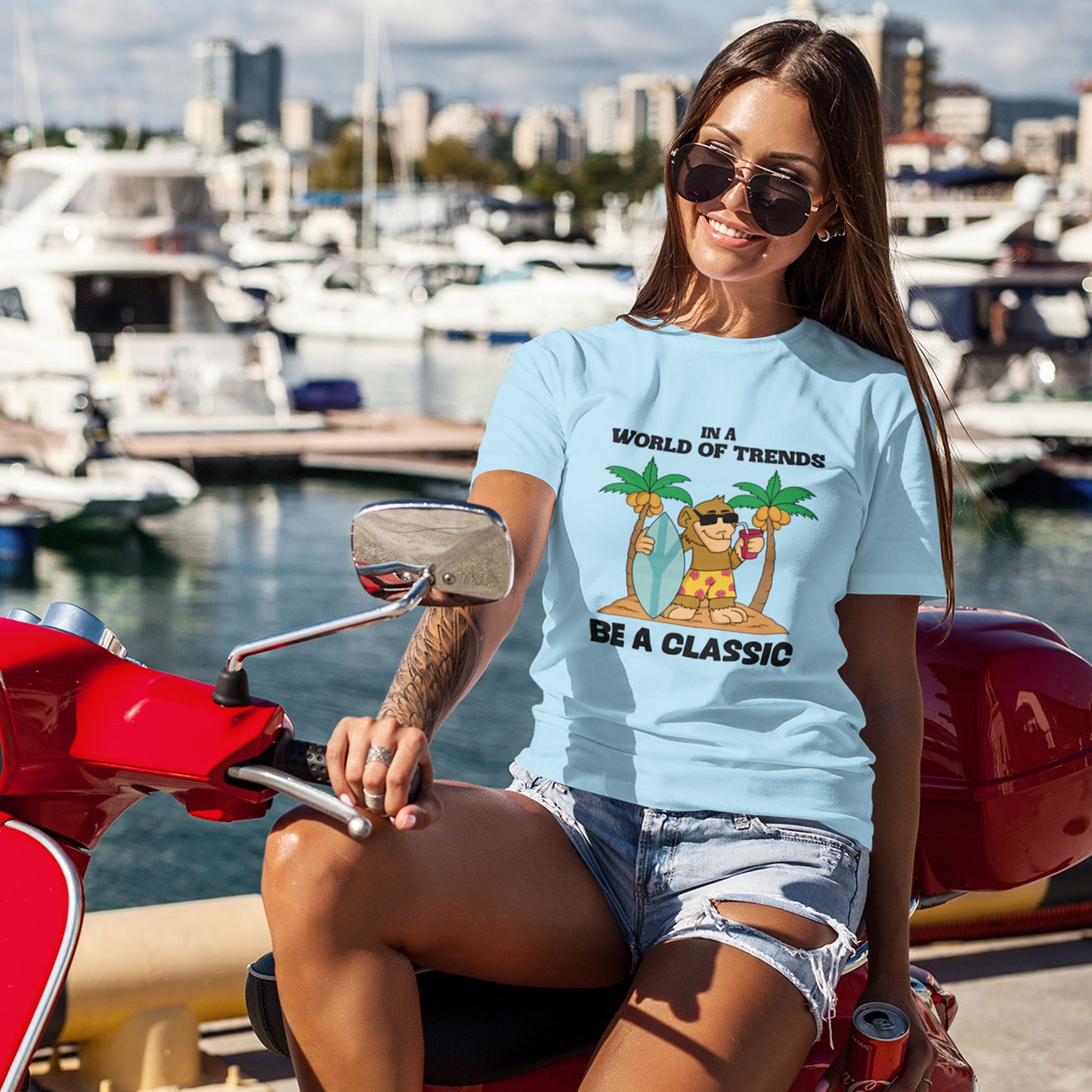 Vintage Style Women Classic Vintage T-shirt