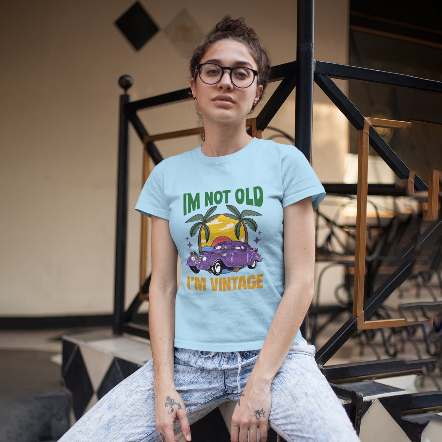 I'm Not Old I'm Vintage Women Vintage Themed T-shirt