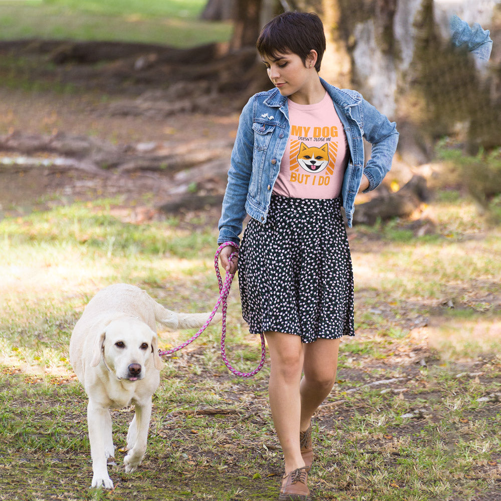 Heartwarming dog T-shirt for women