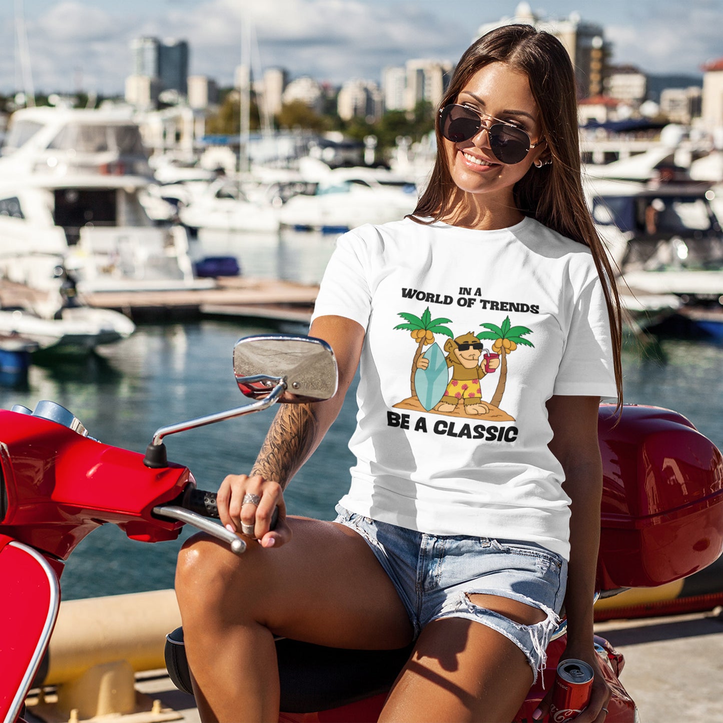 Vintage Style Women Classic Vintage T-shirt