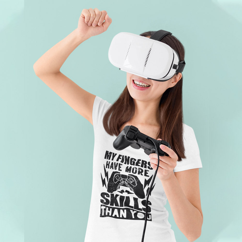 Video game controller tee for women