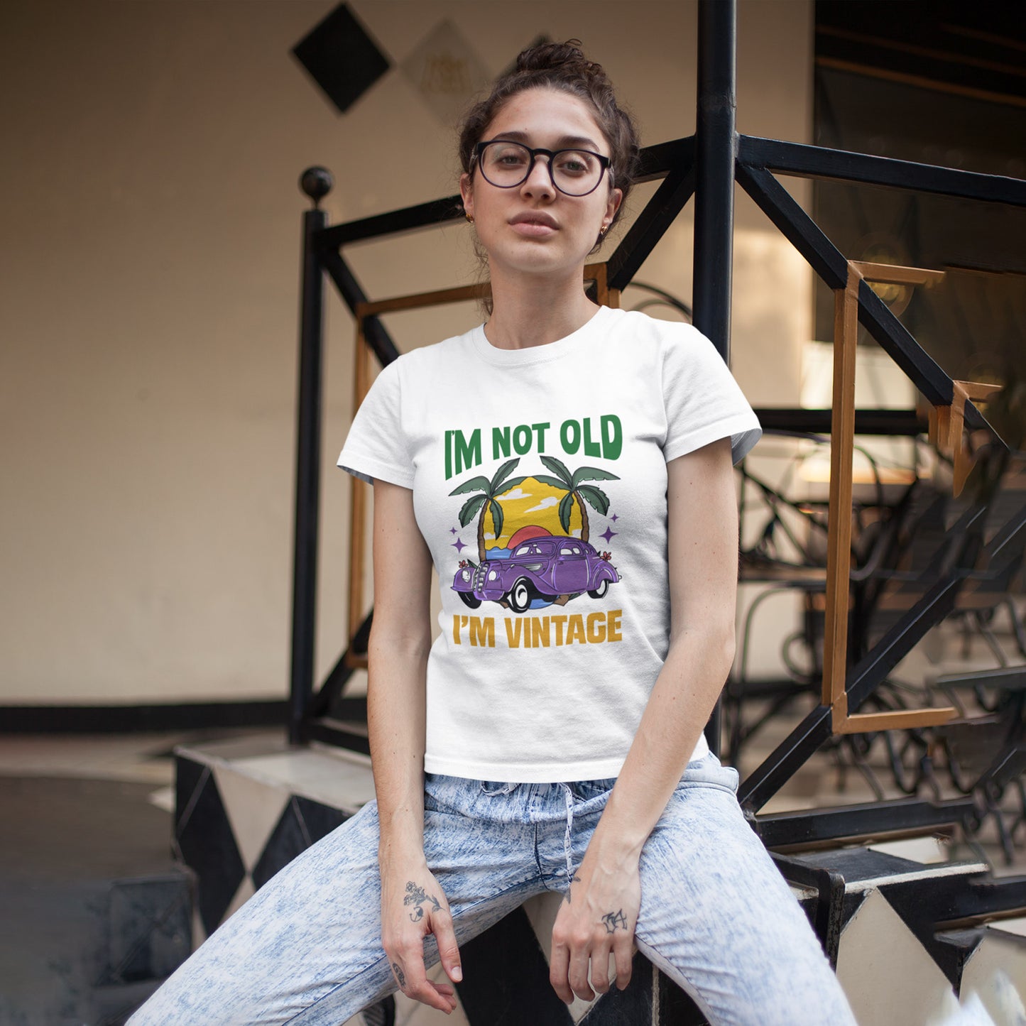 I'm Not Old I'm Vintage Women Vintage Themed T-shirt