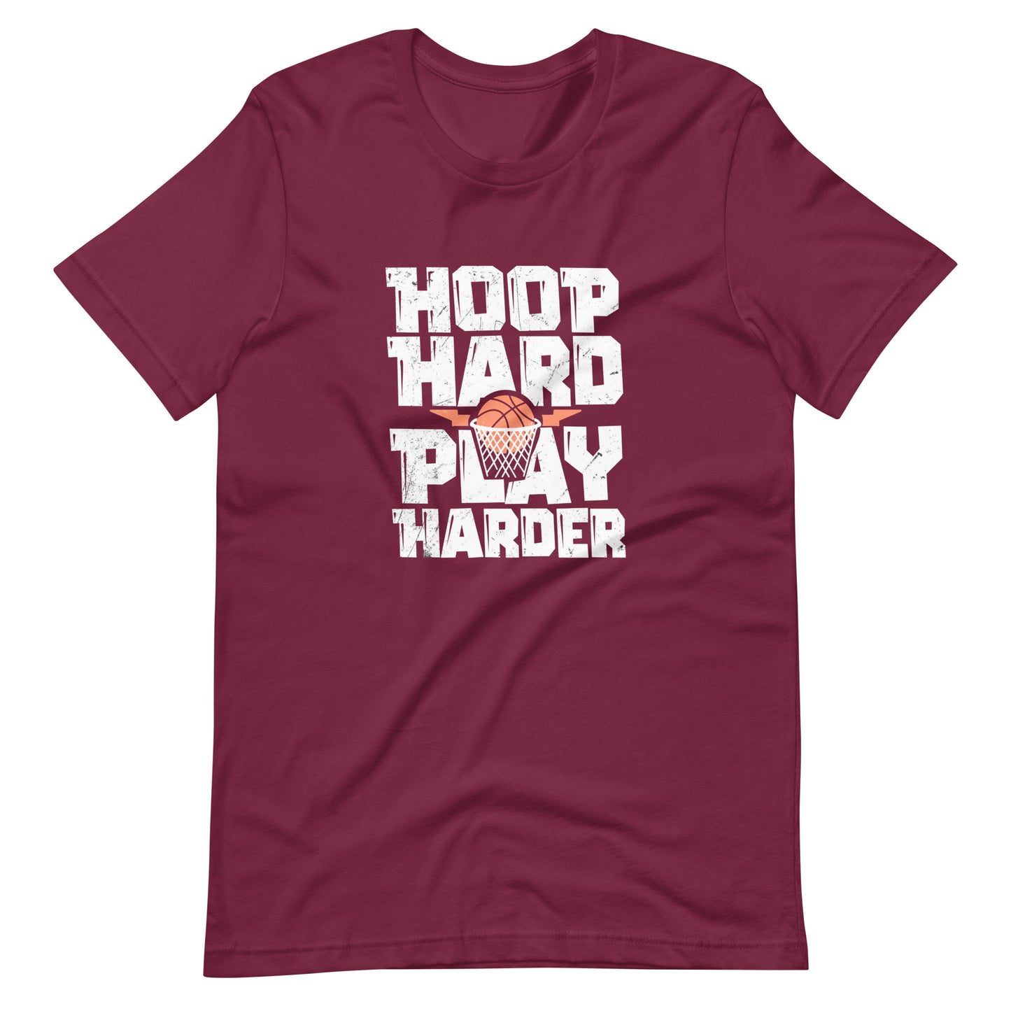 Hoop Hard Play Harder basketball apparel