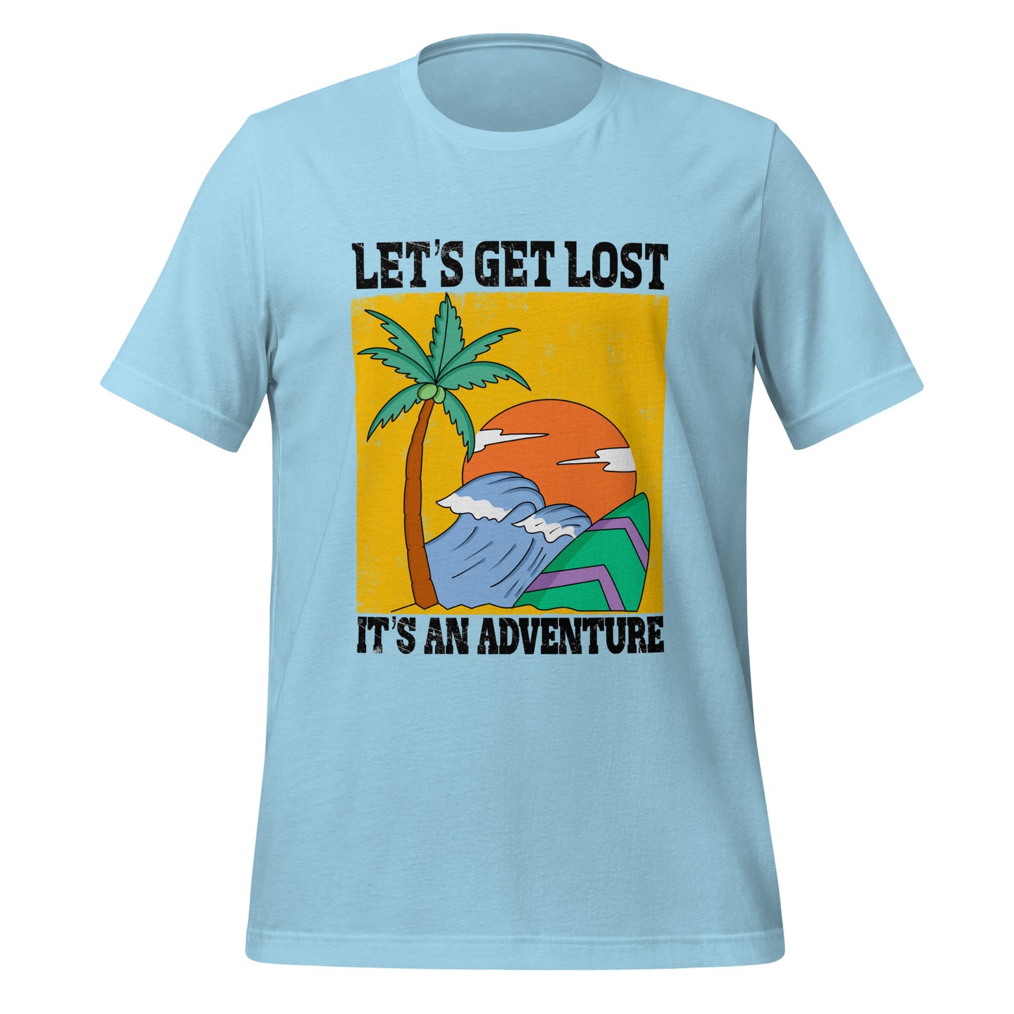 travel art theme t shirt