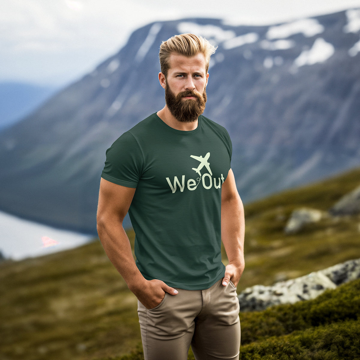 green t shirts for men