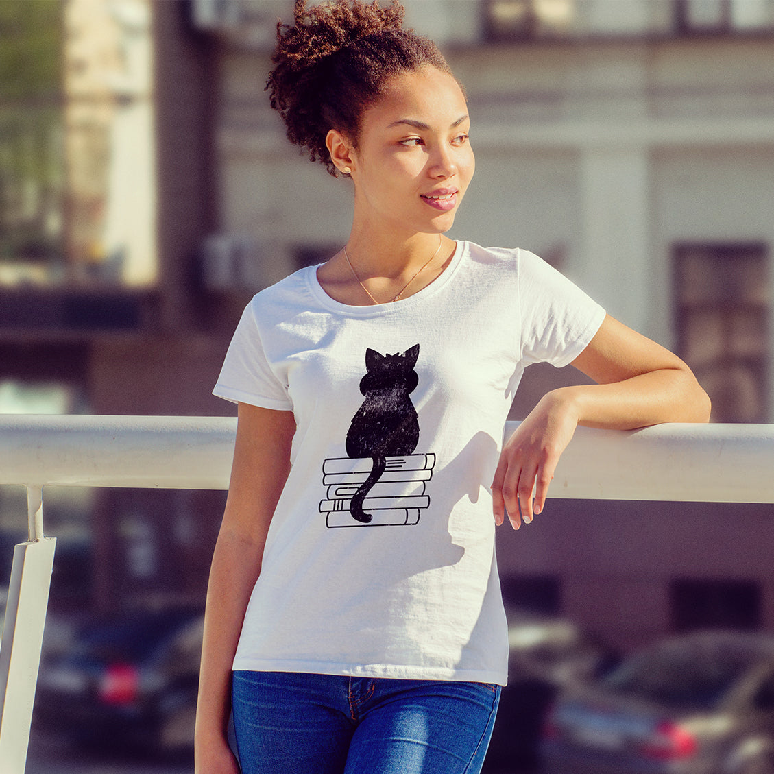 Cat mom t shirt