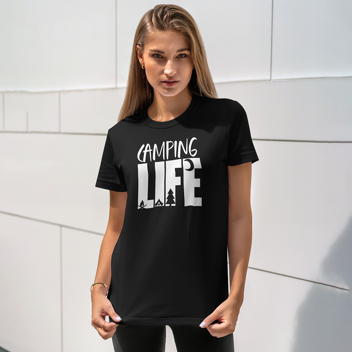 Camping life women t shirts