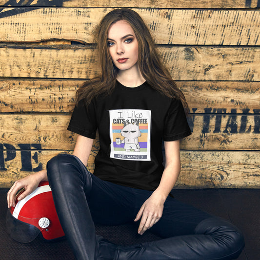 Cat coffee mug​ T shirt​ for women