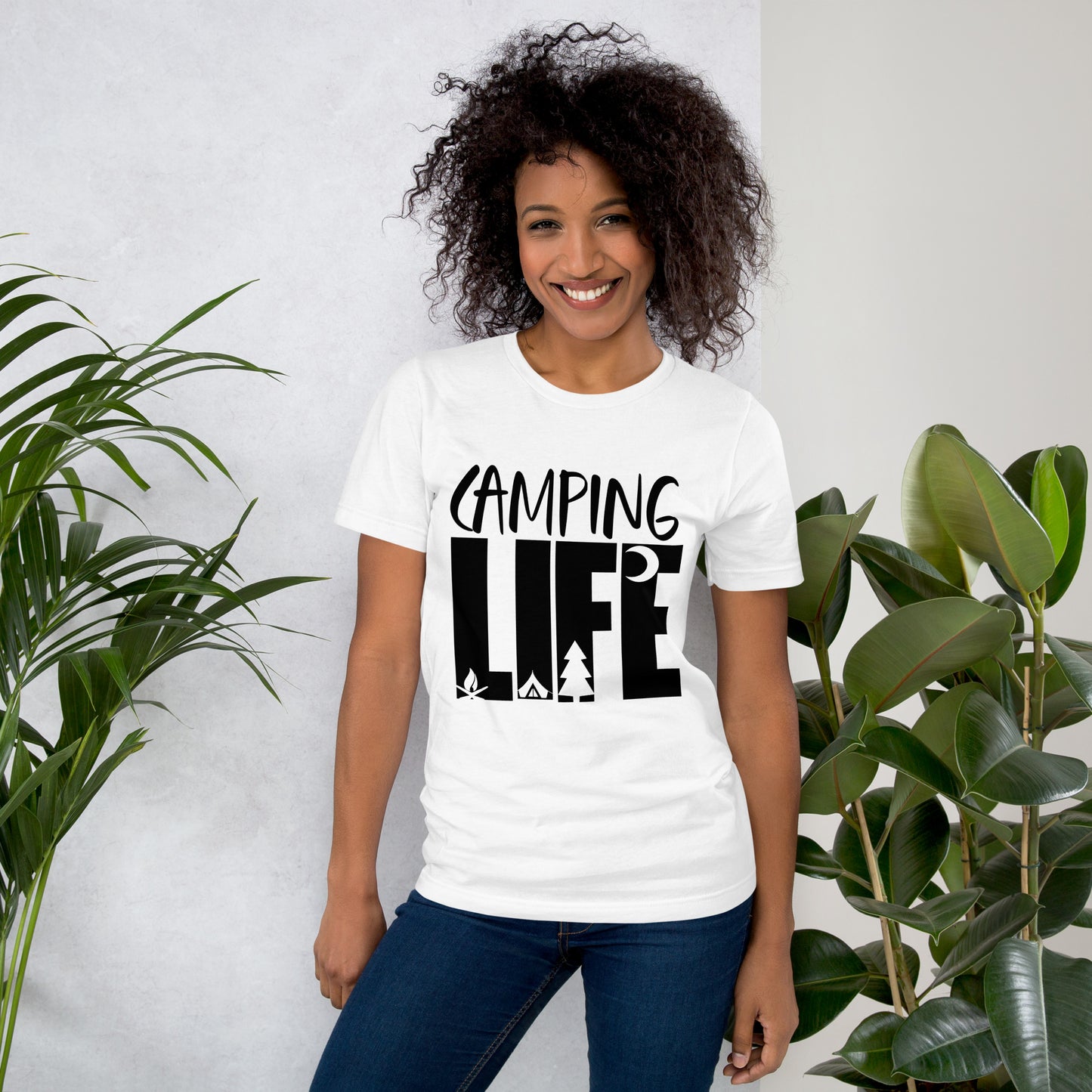 Camping life oversized t shirts women